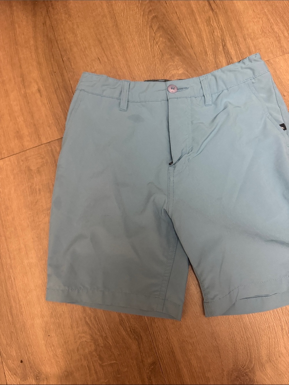 Quiksilver Light Blue boys hybrid shorts. 26 waist